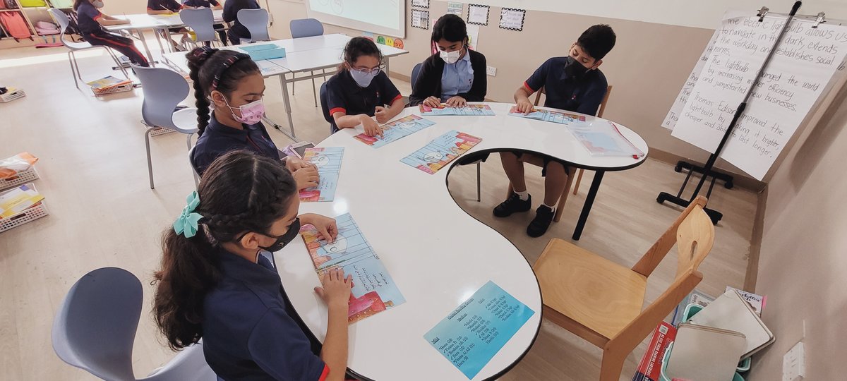 AIS_Arabic's tweet photo. 5B students enjoyed reading the story of the bird during the guided reading in Arabic class. #AISGrade5 #AISArabic
استمتع طلاب الصف الخامس (ب)  بقراءة قصة ( العصفور) وذلك في الجزء الخاص بالقراءة الموجهة في حصة اللغة العربية. https://t.co/qMocxrKo4j