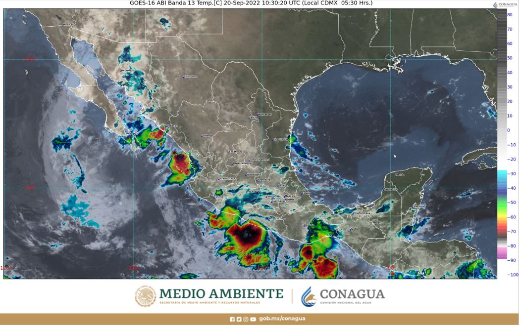conagua_clima's tweet photo. Consulta el #Pronóstico general del Tiempo de las 06:00 horas en el siguiente enlace:   https://t.co/R8Yan9wj3l https://t.co/hyBAzyw6Ci