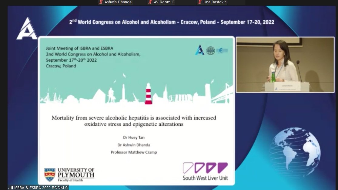 DrADhanda's tweet photo. #QueenieTan and #KristenLilly representing the Hepatology Research Group @PlymUniHealth at @esbra_society @ISBRAComm meeting. Sharing results from their doctoral studies on #ArLD https://t.co/myNLCjqziM
