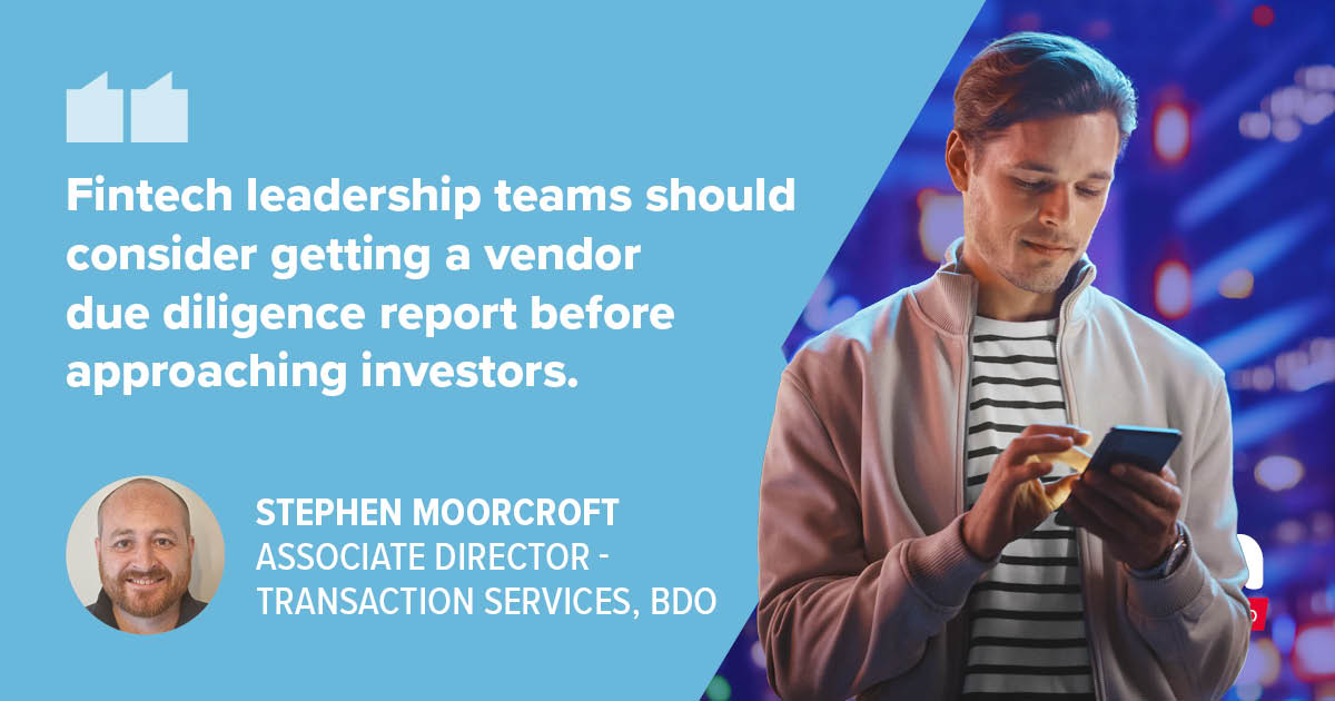 Vendor due diligence is an important tool for fintech companies looking to attract private equity investment. Find out how it can help: bit.ly/3xAQHNA #TalkTechTuesday #Plugdin #TechEntrepreneur