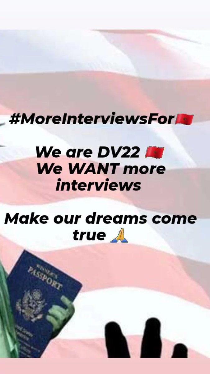 <a href="/Dv22Maroc/">DV Lottry Maroc 2022 ,2023 et 2024</a> 
<a href="/USEmbMorocco/">U.S. Embassy Morocco</a> 
#MoreInterviewsFor 🇲🇦