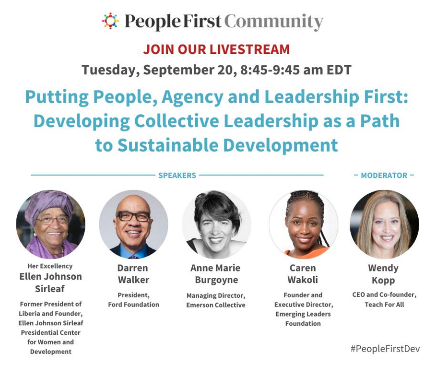 vongai79's tweet photo. DO NOT MISS THIS! Join us at @FordFoundation for a special #PeopleFirstDev session on how we can develop collective #leadership as a path to sustainable development 💡
⏰8:45 - 9:45 AM (EDT)
🔴LIVE on YouTube: https://t.co/9lLq4A4VBG https://t.co/Urd2PRLb89