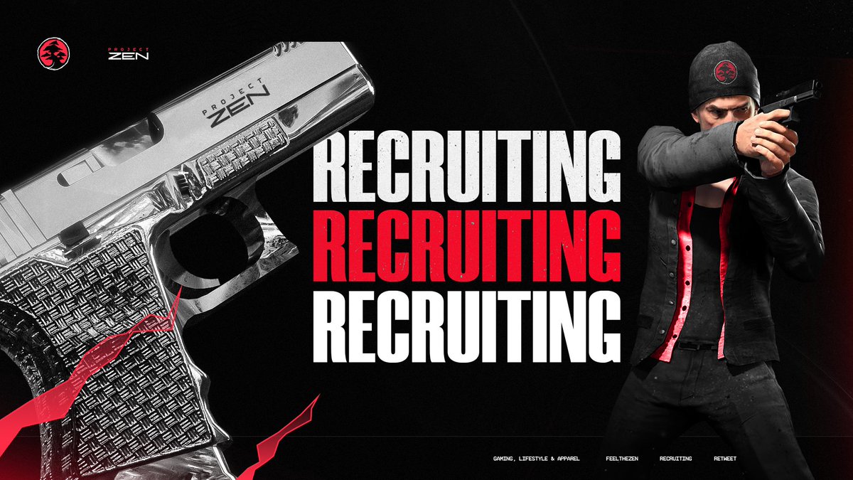 ProjectZenCo's tweet photo. [Announcement]
Project Zen is actively searching for new talent! 

We are looking for the following:
• Content Creators 
• Managers
• Staff
+ More!!

Apply here! -> https://t.co/e4aSm3mML9

RT's Appreciated ❤️
#FeelTheZEN | #Recruiting | #Competitive | #Orgnastion | #Gaming https://t.co/sk2pdmLbWT
