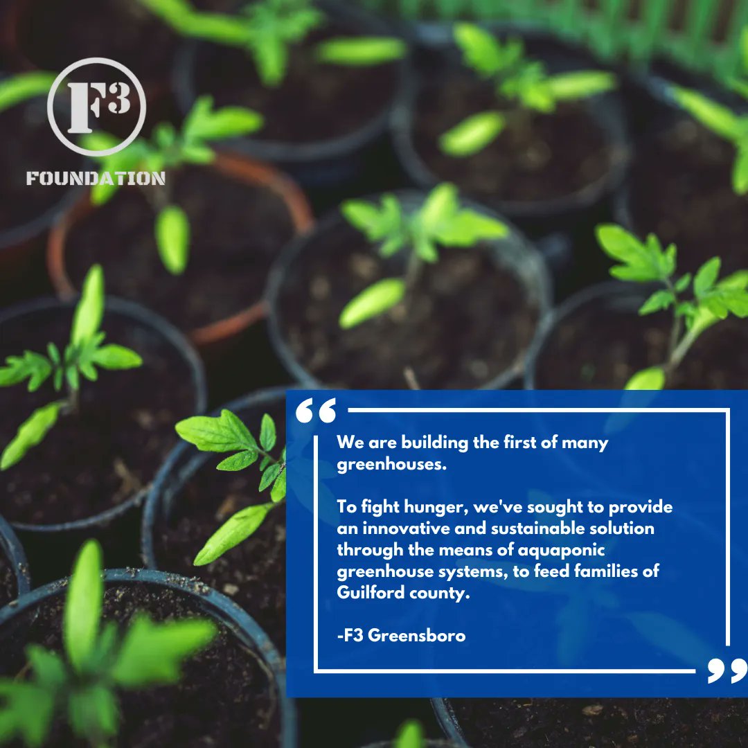 thef3foundation's tweet photo. Congrats @F3Greensboro on receiving a $2.5k Invigorate Grant! These funds support a Community Garden Project - a complete build of the first of many greenhouses. This wouldn't be possible without the generosity from the men of @F3Nation during #F3Accelerate. #F3FImpact https://t.co/h6Hee3zvep