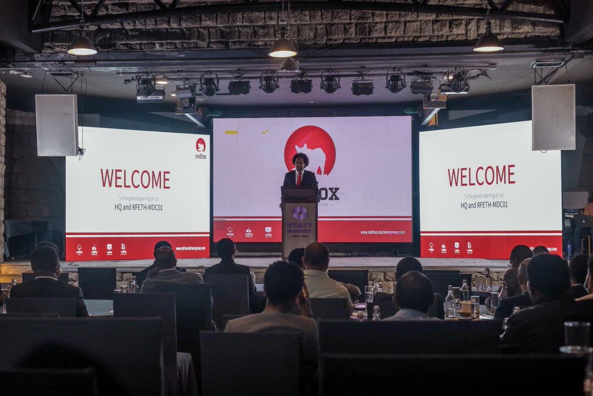 redfox_group's tweet photo. Thank you all for joining us to celebrate the operational launch of our Headquarters and RFETH-MDC01 (RedFox’s first modular data center in Ethiopia). Our modular data center is 
now open for business and ready to serve all your data center needs…#data_sovereignty_reimagined https://t.co/XglIkbi6y4