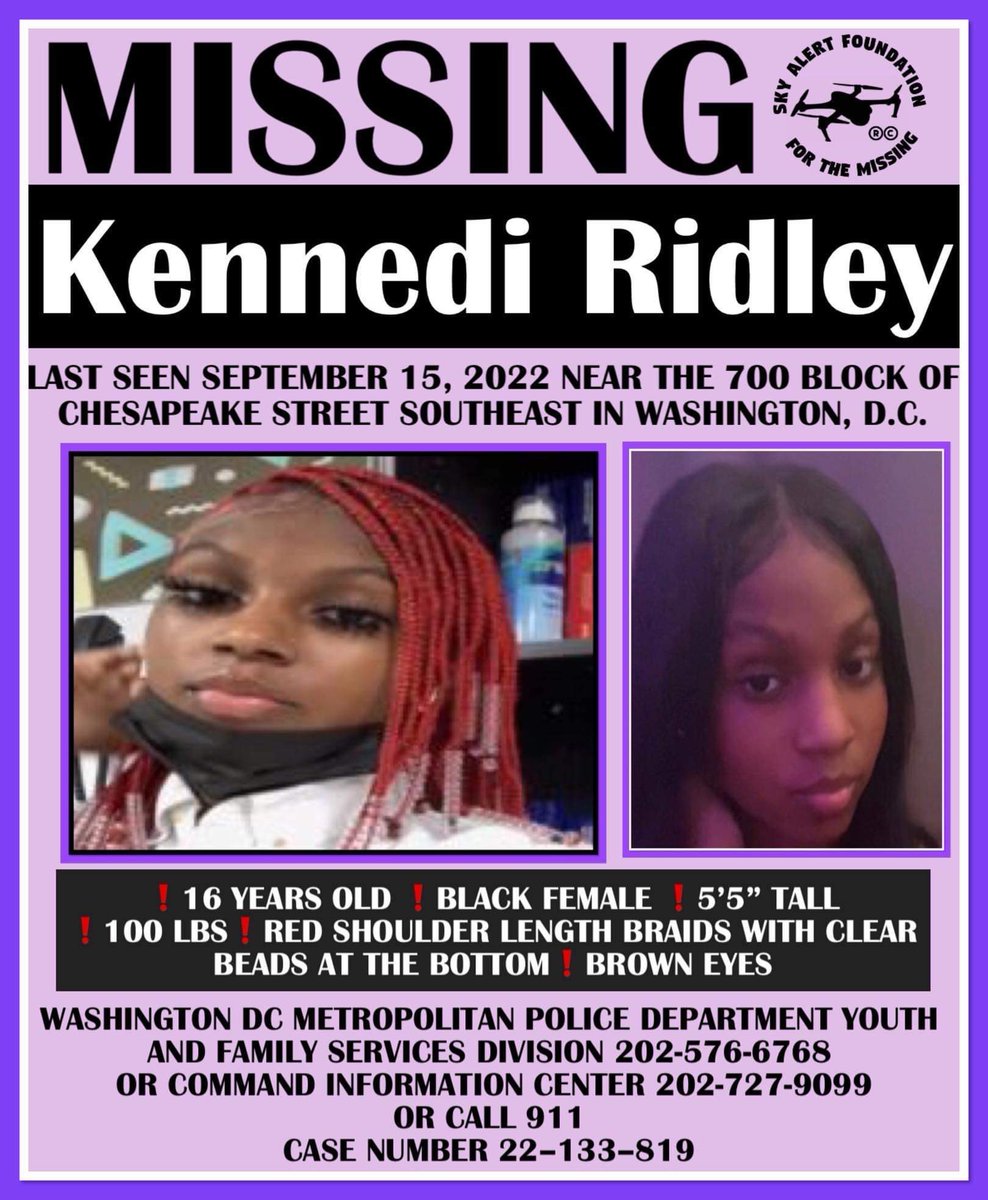 SKYALERTFOUNDA1's tweet photo. #ALEET #MissingTeen #blackgirl #pleaseread #WashingtonDC #southeast #mysteriousdisappearance #endhumanslavery #endhumantrafficking #helpusfindher #tiktokoraclemama #oraclemama #SkyAlertFoundation #theskyalertfoundation #truecrime #thisusachild #returnhernow #viral #RETWEET https://t.co/GipNQyIoUG