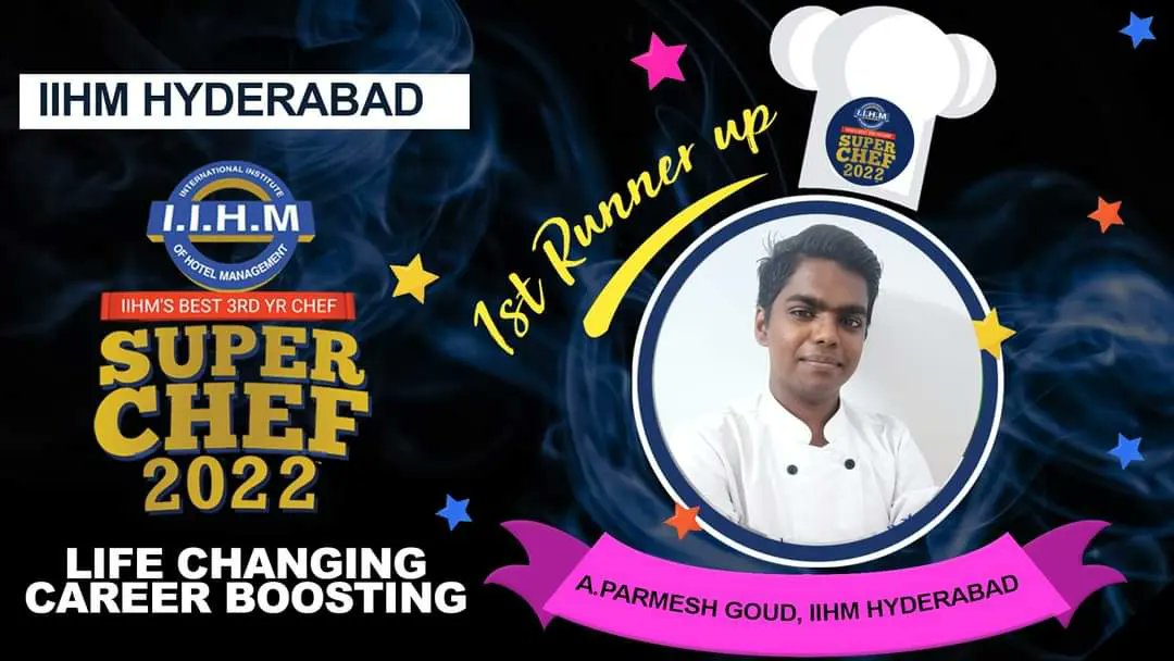 IIHMHyderabad's tweet photo. Presenting the top three IIHM Super Chef Finalists from IIHM Hyderabad!
Stay tuned for more updates!
#IIHMSuperChef2022 #superchef #culinarycompetition #CulinaryCorridor #HopeOlympiad #iihmbest3years #iihmhotelschools #culinarycompetition #youngchef #hotelmanagement https://t.co/jp7JJhlmlW