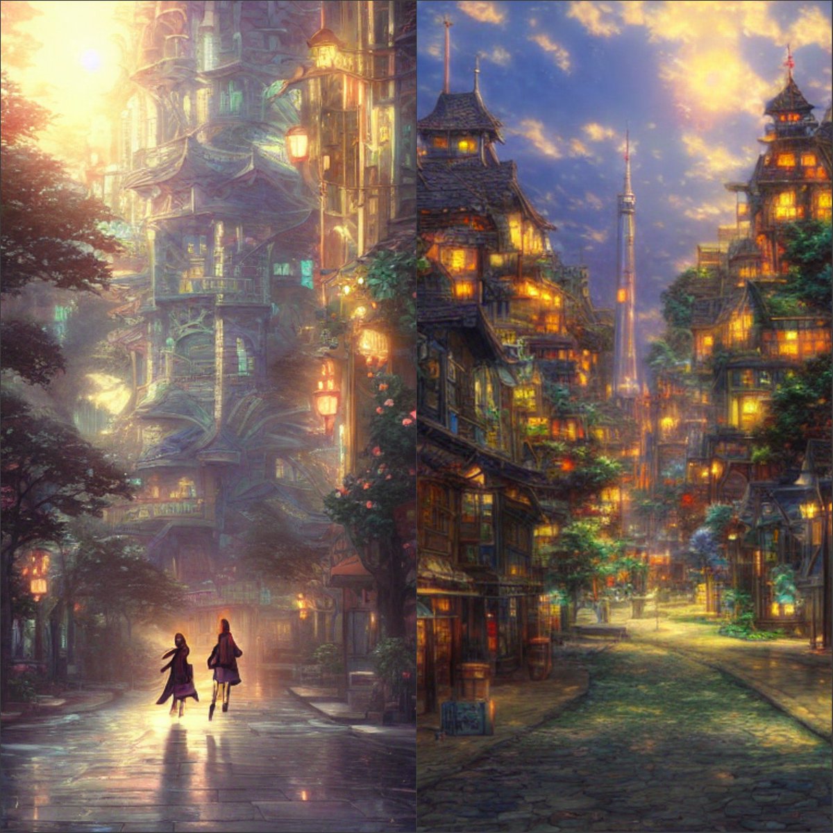 kaitgamble's tweet photo. Another thing I'm enjoying about AI art is being able to explore worlds I've created visually. Here are a couple of sights in a fantasy village that is part of a YA that's been on the back burner

#amwriting #amwritingya #fantasy #fantasyart #AIArt #aiartwork https://t.co/VgAq8KZX3v