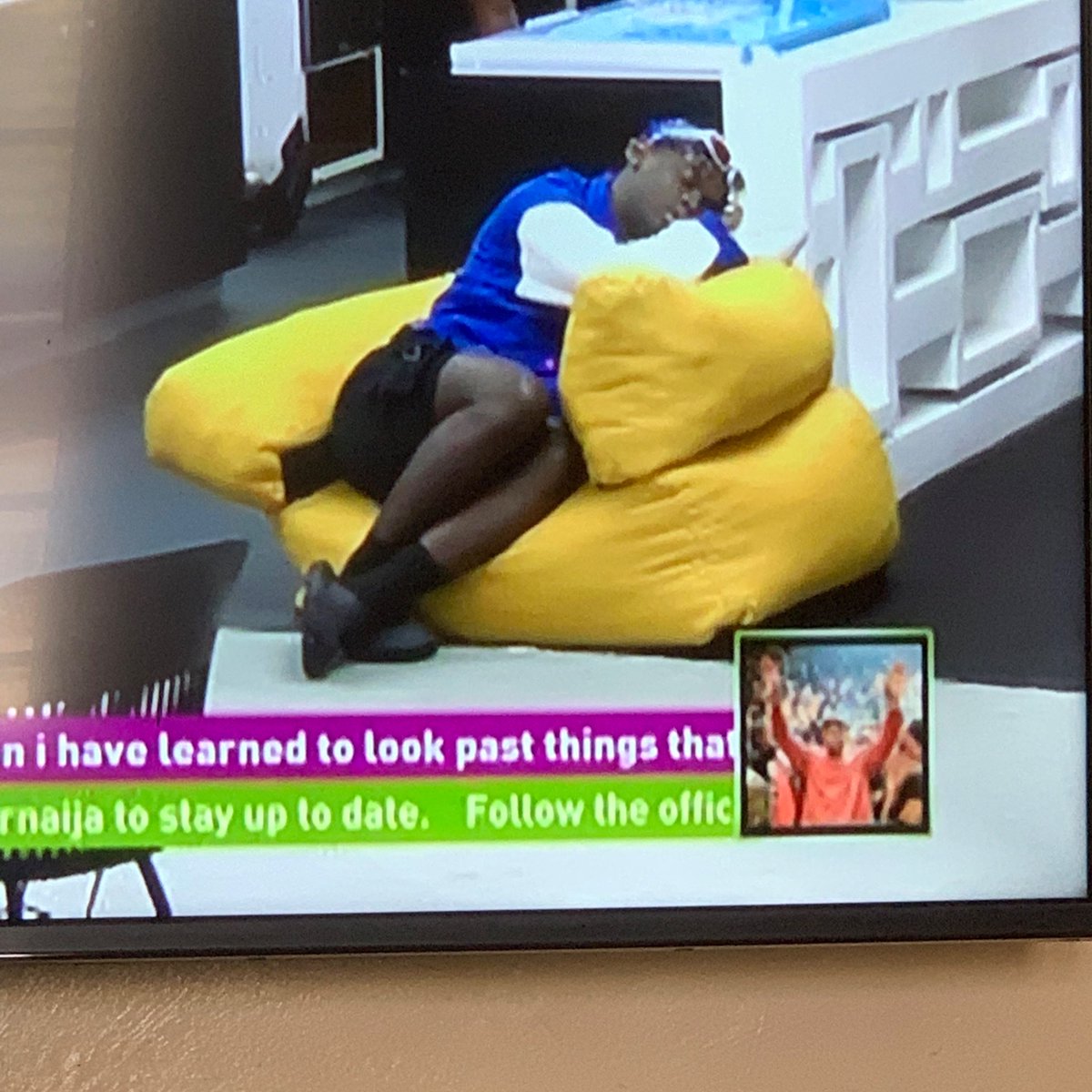 Chadiwa4's tweet photo. Eyaaa my baby really does sleep anyway and everywhere at any time 😭😂

Please continue voting for this sleepy head !😭😭😭 pls abeg  #BBNaija https://t.co/4aFUwz2eCI