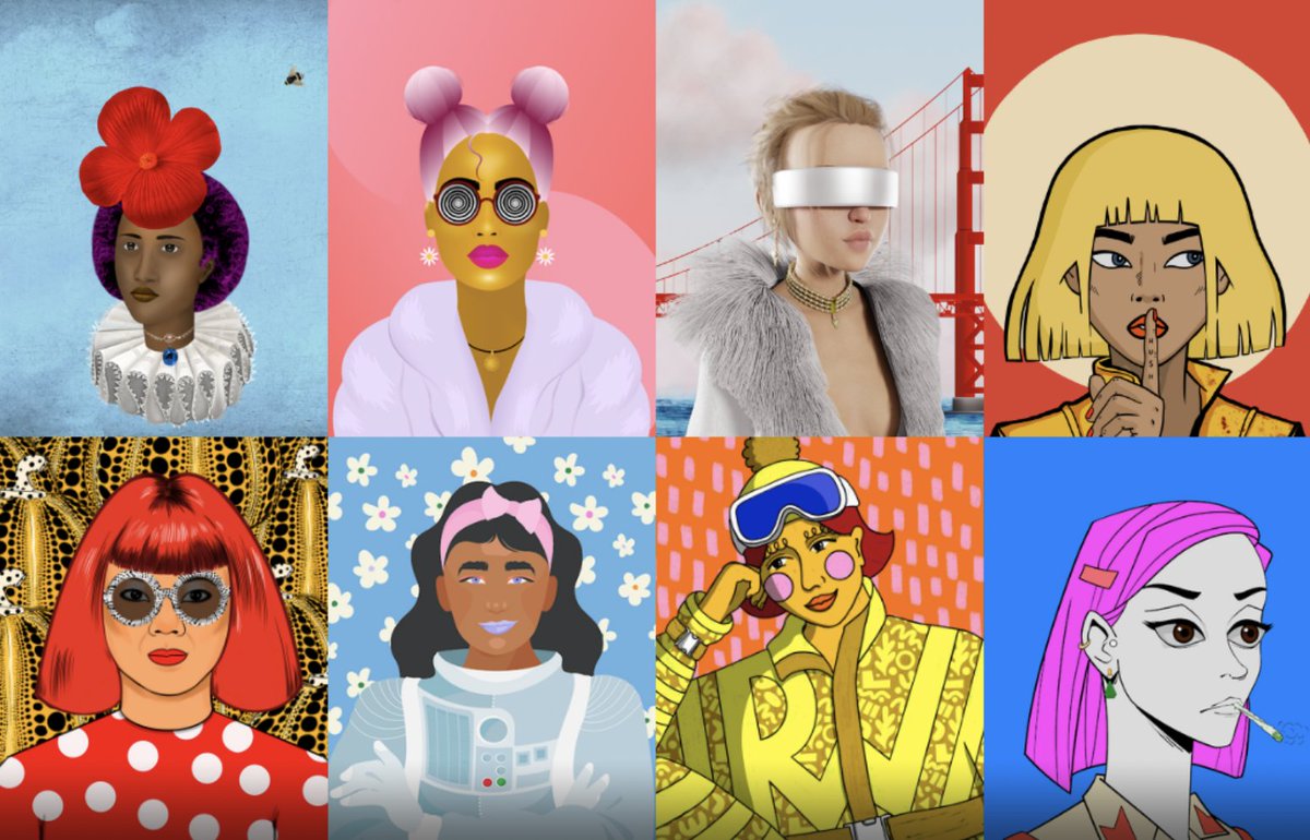 wocinweb3's tweet photo. How else can #NFT projects show that they’re diverse other than changing skin colors of PFPs? What are your thoughts? @worldofwomennft @BossBeautiesNFT @FlowerGirlsNFT @RebelSocietyNFT @womenofcrypto_ @HouseofFirst @WomenriseNFT
📷CoBo #femaleNFT #diversity #peopleofcolor https://t.co/Wchi246MHe