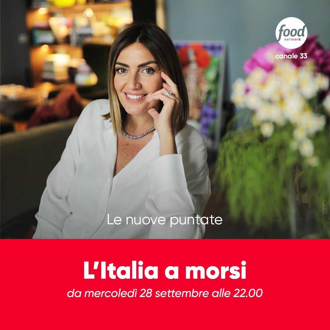 Chi ha voglia di assaggiare tutta l'Italia, morso dopo morso? 🇮🇹 

Torna con nuove puntate #LItaliaAMorsi con <a href="/ChiaraMaci/">Chiara Maci</a>, da mercoledì 28 settembre alle 22:00  in Prima TV su #FoodNetwork #canale33
