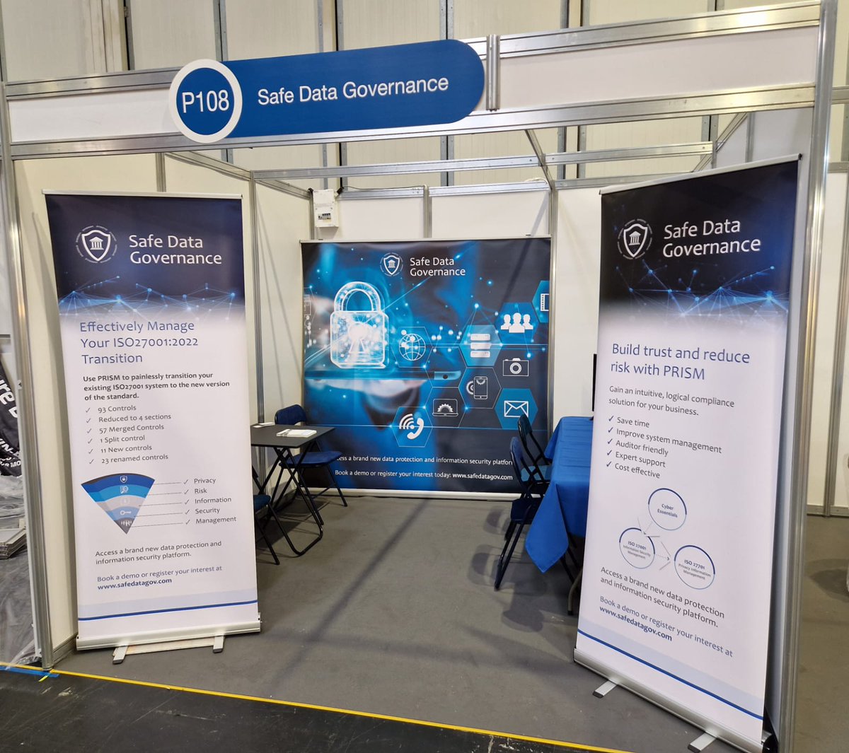 SafeDataGov's tweet photo. Going to @theprintshow  this week? Come and see us at Stand P108

Come and talk to our team about how to effectively manage #DataProtection and #InformationSecurity in your print business using PRISM, our new, intuitive online platform.

#ThePrintShow #Print https://t.co/GUHbFXwhet