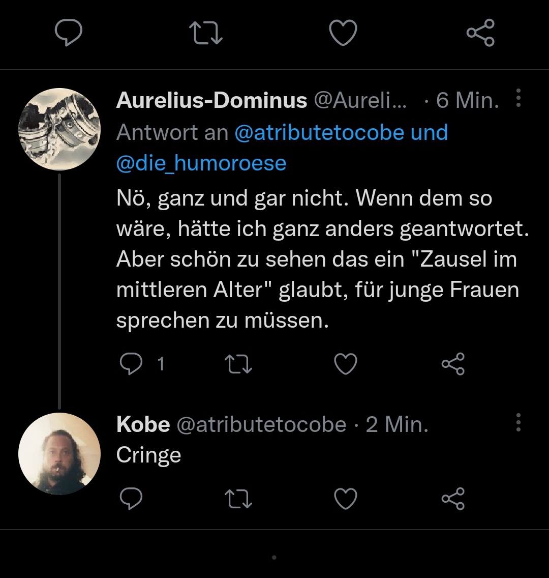 Sorry Mädels, ich darf nichts mehr über übergriffige alte Säcke sagen, Hubert hat verboten 😔