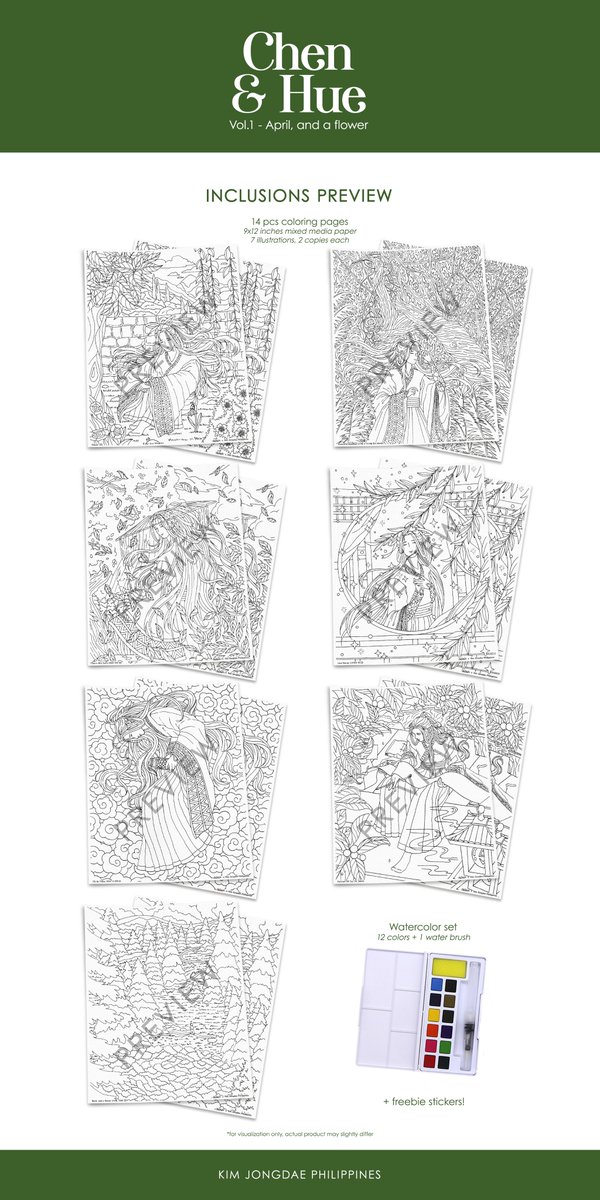 kimjongdaeph21's tweet photo. ใ Chen & Hue Vol.1 - April, and a flower ใ
ORDER FORM & COLORING PAGES PREVIEW
Complete set: Php 550
Coloring pages only: Php 350
Order form: https://t.co/yhIFkwZEMj
Order period: Sep 20 - Oct 8
Proceeds will be used for our future Chen projects and events.๐
#HappyChenDay https://t.co/t5SSfbTfXD
