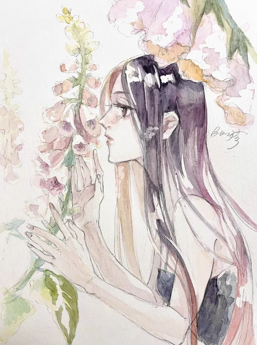 #絵柄が好みって人にフォローされたい最近は女の子ばっかり描いてます 