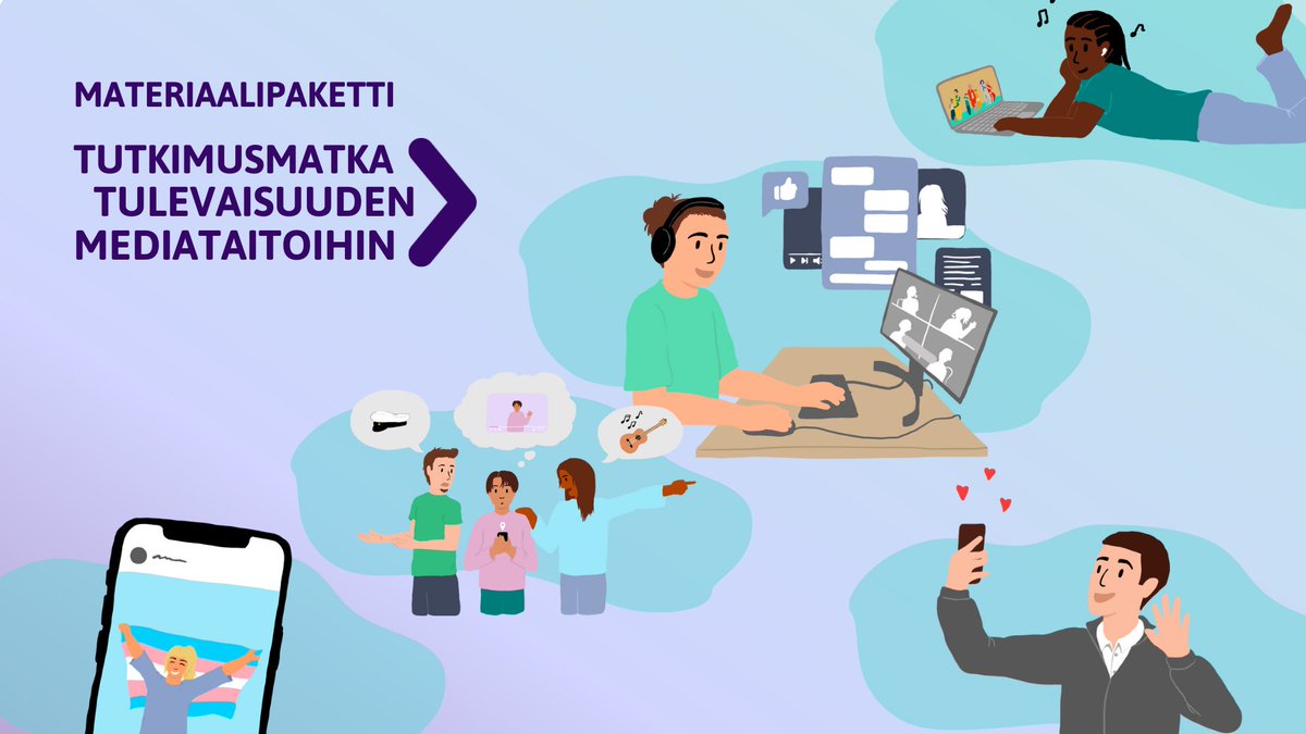 mediakasvatus's tweet photo. Arvatkaa mitä? Tutkimusmatka tulevaisuuden mediataitoihin -materiaalipaketti on julkaistu!🥳Sisällöt on tehty yhteistyössä @EduCritical, @SitraFund, @eetti_ry ja @UjuniAhmed kanssa. Menehän tutkimaan, mitä kaikkea paketista löytyykään: https://t.co/G4E6q4bFjk

#mediakasvatus https://t.co/xhjiQAvefT