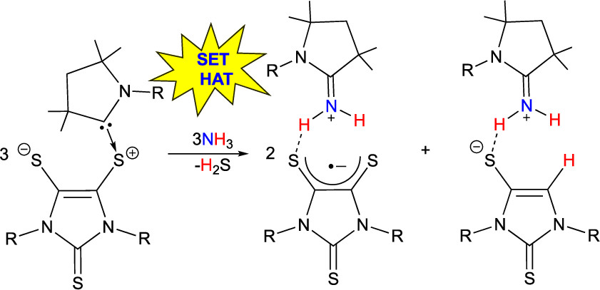 J_A_C_S's tweet photo. In this article from the Robinson Lab @UGAChemistry
 the authors show an exciting new pathway for the activation of the strong N-H bond of #ammonia. 

Read it here: https://t.co/XstzGb5Z4h

#Dithiolene #Zwitterion https://t.co/DJbNZL4ESB