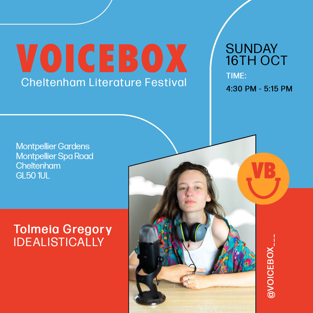 tolmeia's tweet photo. It's about time I let you know that I'll be back at @cheltfestivals Literature Festival on Sunday 16th October (4.30pm) at the VOICEBOX tent! I'll be hosting another LIVE episode of @IdealisticallyP with the wonderful @domipalmer 💚🎙️ It's FREE! 

https://t.co/WWRiohj5k3 https://t.co/HIxXsBeIr0