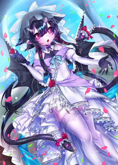 #絵柄が好みって人にフォローされたい#秋の創作クラスタフォロー祭り お便乗。人外女子好き!!!!! 