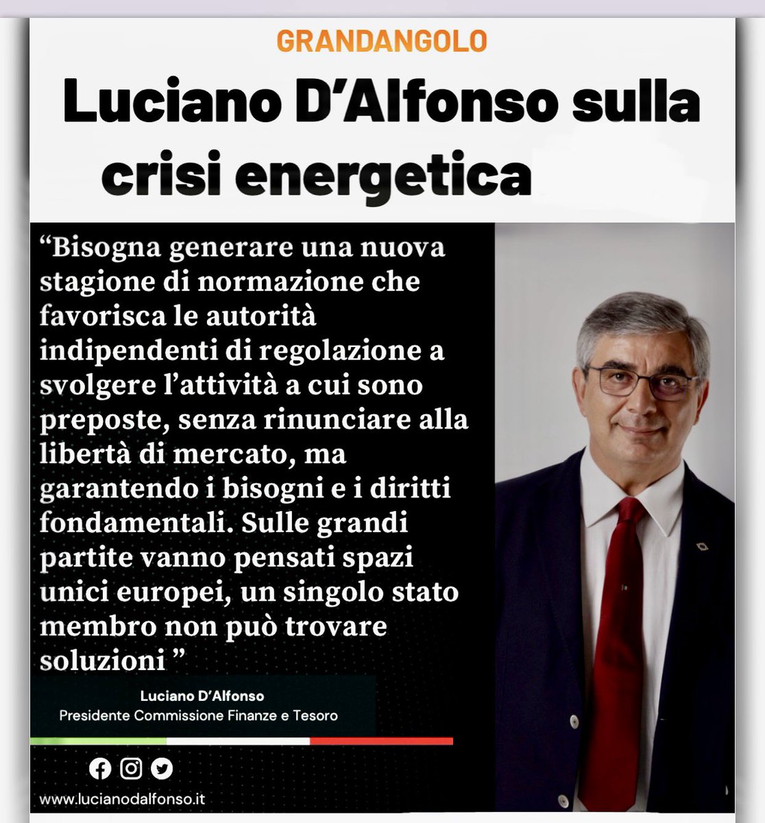 Luciano D'Alfonso tweet media