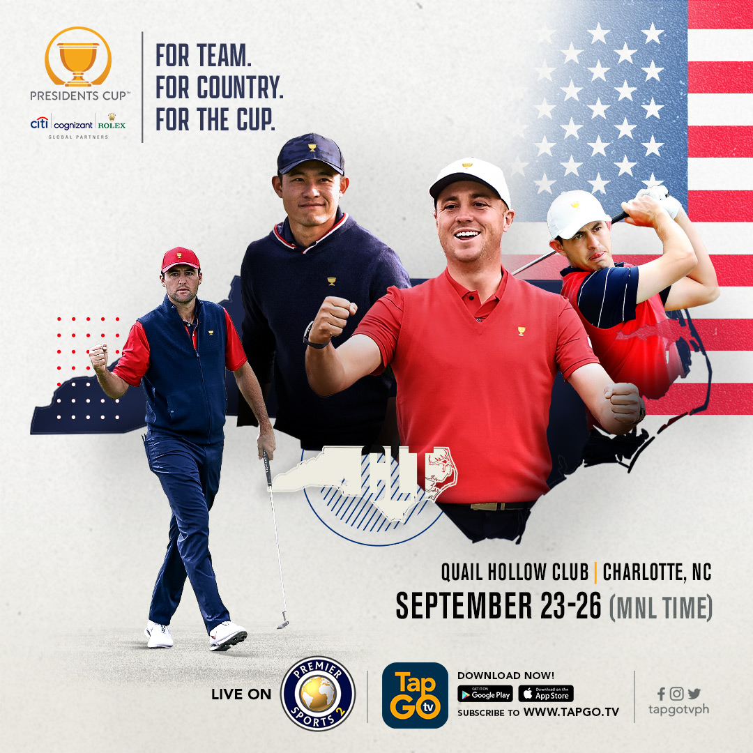 tapgotvph's tweet photo. The Presidents Cup!

Catch it LIVE on Premier Sports 2. Stream it also on the NEW TapGO TV app. 

Download the new TapGO TV app to access the CUP. Available on Android, IOS and web: https://t.co/LUuxCx5XKI https://t.co/eJNXRGnFUq