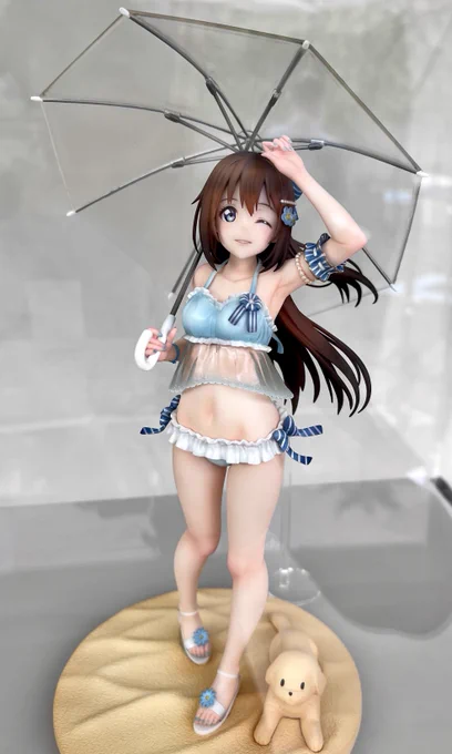 桜坂しずくちゃんお台場ビーチガールフィギュア、2日目はお顔を中心に撮影してきましたかわいい上からのアングルも良いですね#虹ヶ咲5thNT_day2 