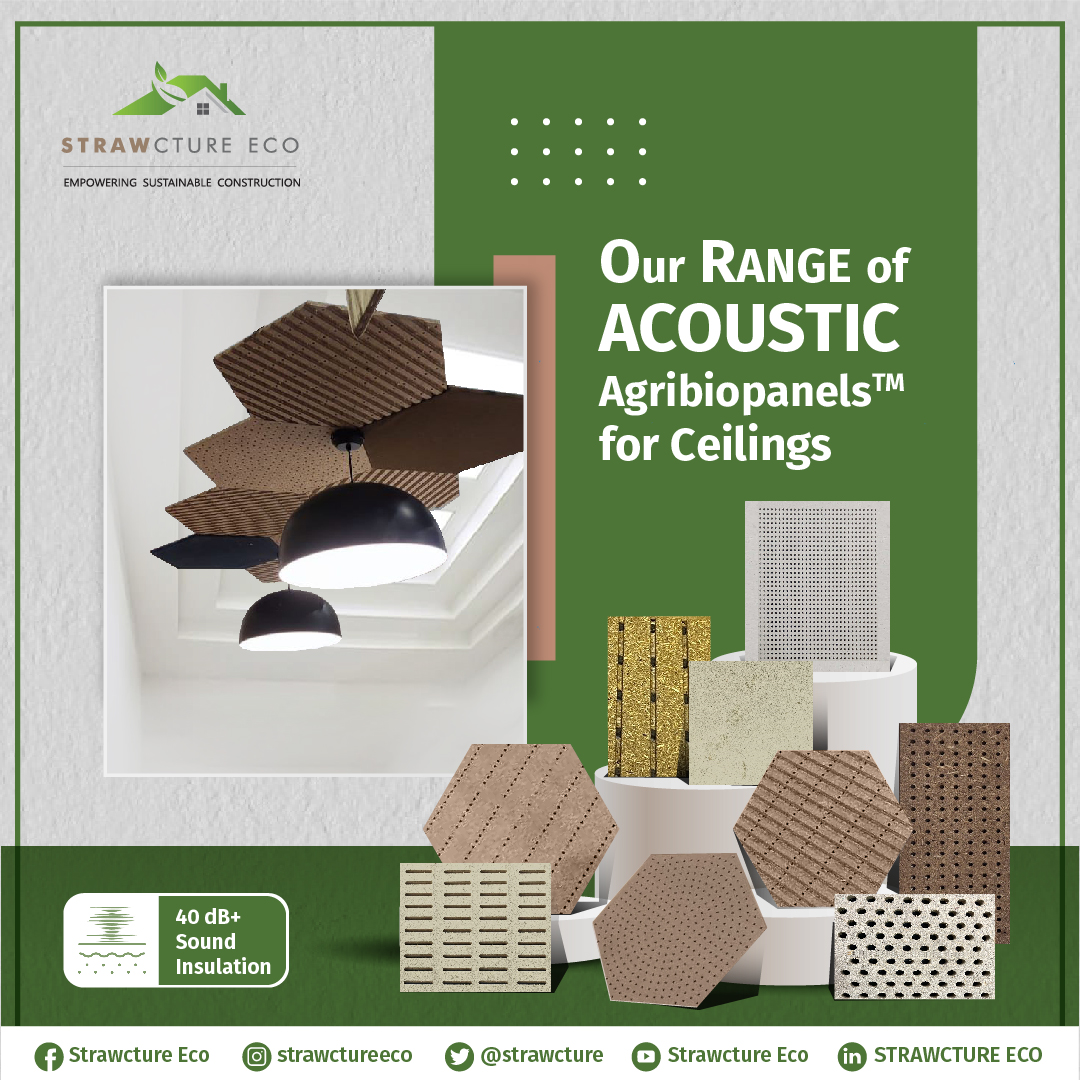 strawcture's tweet photo. Meet #Strawcture range of #Acoustic #Agribiopanels™️ Ceiling solutions. Package of High performance Eco-Friendly Carbon Negative
@CircularValley_ @SELCOFoundation @Villgro @respond_acc @SocialAlphaIN @echoinggreen
@BrigadeReap @Acumen @nsrcel @iimcalcutta @aic_banasthali https://t.co/bqZpAe6U1S