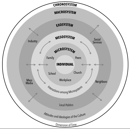 You will find Bronfenbrenner's theory more applicable by understanding that children's development is like a 'dance'; those systems mentioned have an impact and the child also have agency and thus have influence. Its a 2 way street. #Twitterep #Psychology