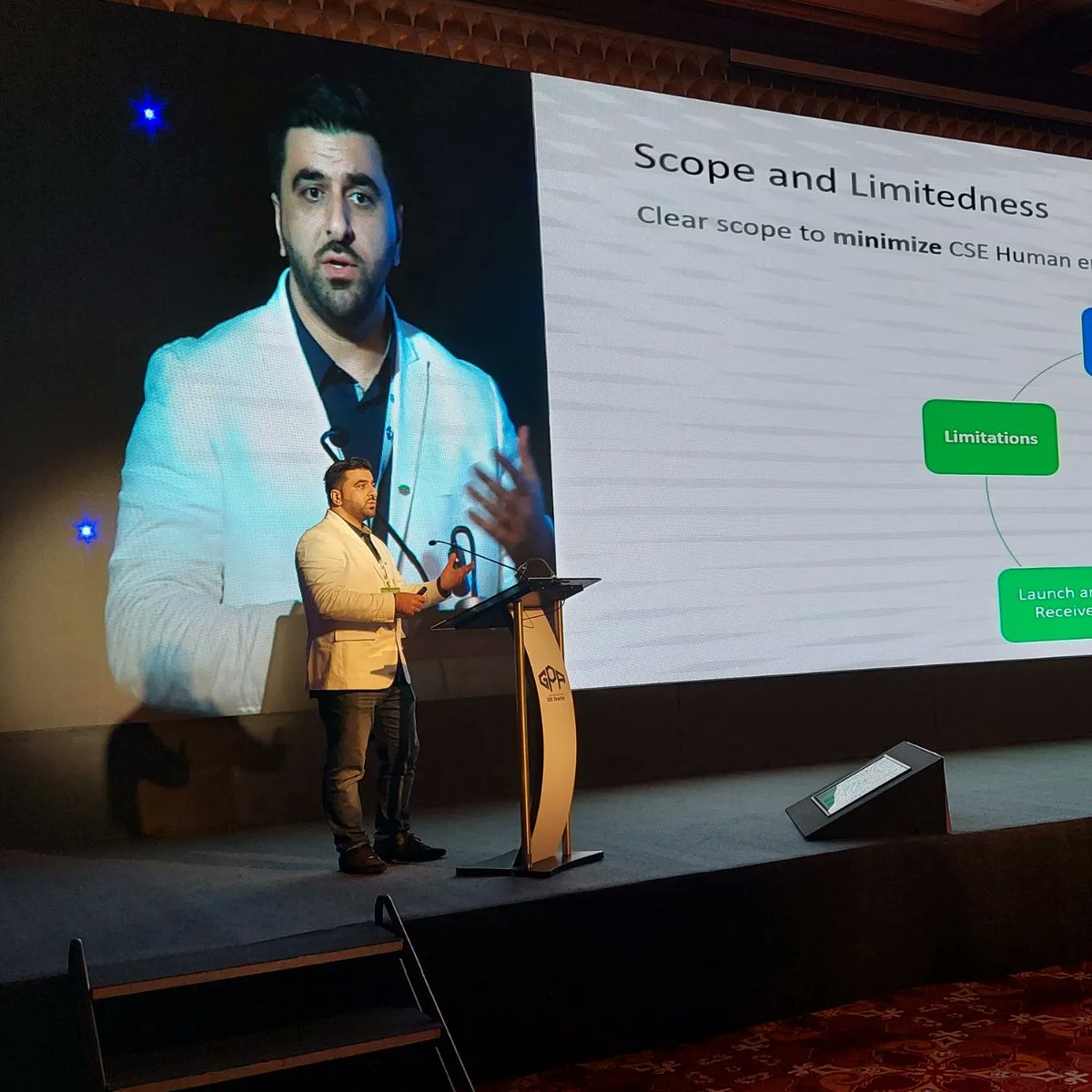 gpa_gcc_chapter's tweet photo. #Day3 Afternoon Session
Presenter: Yousef Al-Haddad, @EQUATEofficial
Topic: Plant Sustainablility- Industry 4.0 Innovation
#GPAGCCChapter #gasprocessing #gpagcc #day3 #oilandgasindustry #kuwait #conference #Exhibition #speaker #session #technicalsession #presenter https://t.co/UmBIIEZJ34