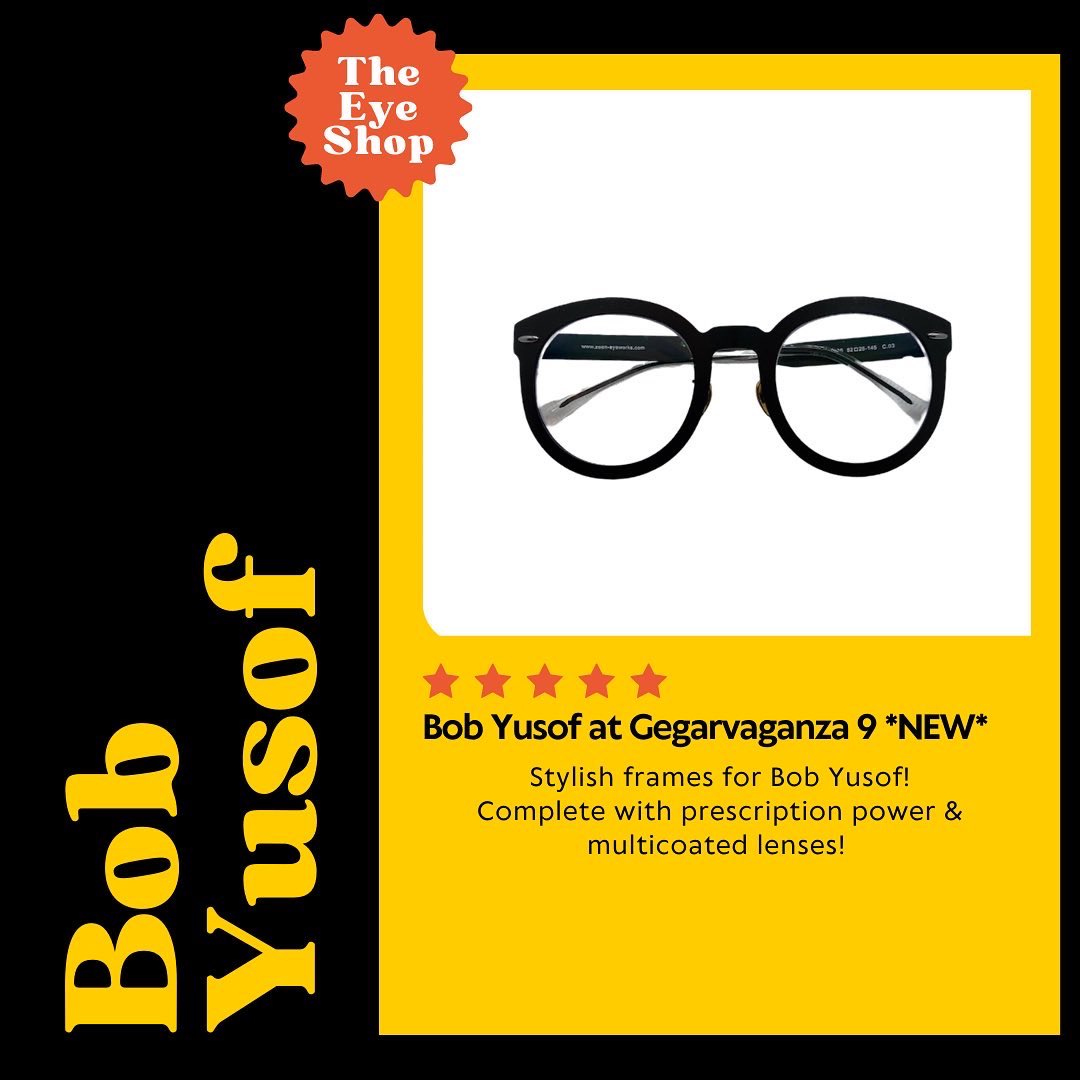 Fair_Sulaiman's tweet photo. Stylish frames for @bobyusof ! π
All the best for this week performance! β¨
#gegarvaganza #bobyusof #theeyeshopoptometry #optometrist #optometry #kedaispek #cerminmata #artismalaysia #gegarvaganza9 https://t.co/4O2TItdLS7