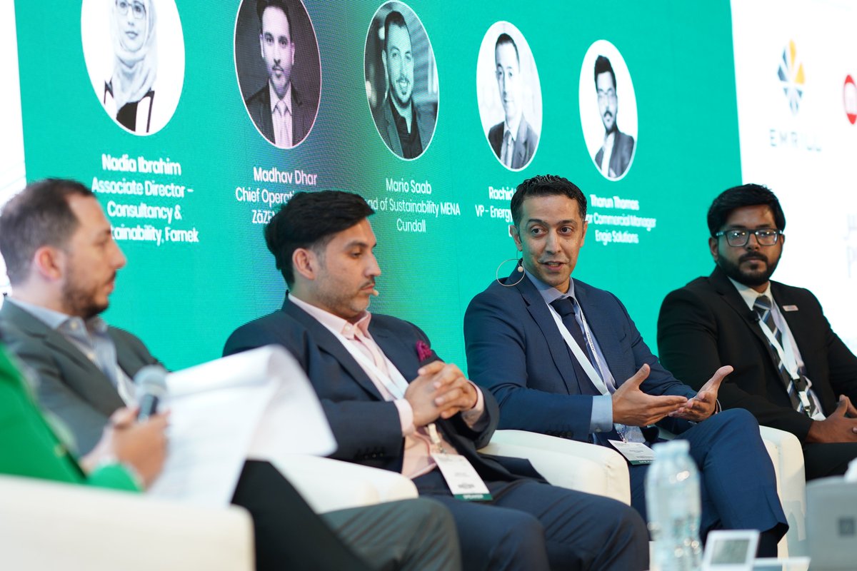 Enovame's tweet photo. During the first day of Smart Built Environment Forum, Rachid Hamida, our VP for #Energy &amp; #Technology, discussed reducing the carbon footprint of our built structures and supporting the UAE’s move towards #NetZero in "The Race towards Net Zero Strategy 2050" panel #SBEF https://t.co/od6L1NSnzO