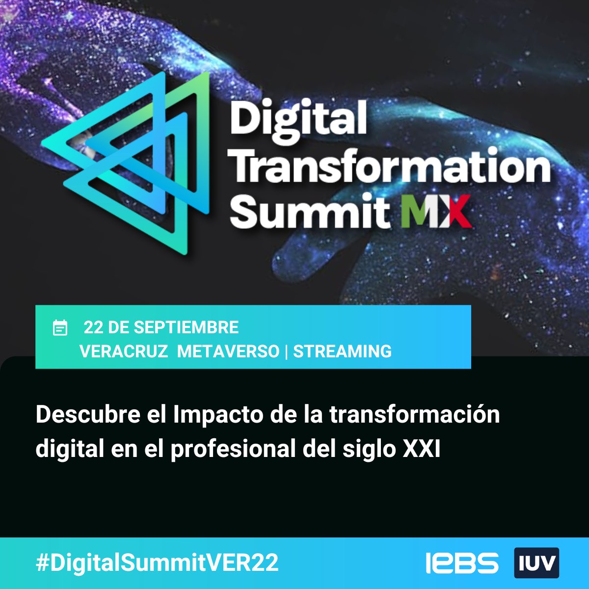 InvestingEspana's tweet photo. 💥¡Quedan solo 2 días para el evento #DigitalSummitVER22! Descubre cuáles son las últimas tendencias en #transformaciondigital

Consigue tu plaza gratis🙋‍♂️ Son limitadas para la jornada presencial en Veracruz (México) https://t.co/cxDRJS2maL

También en streaming o en #Metaverso⬇️ https://t.co/1K2tLqFw7Q