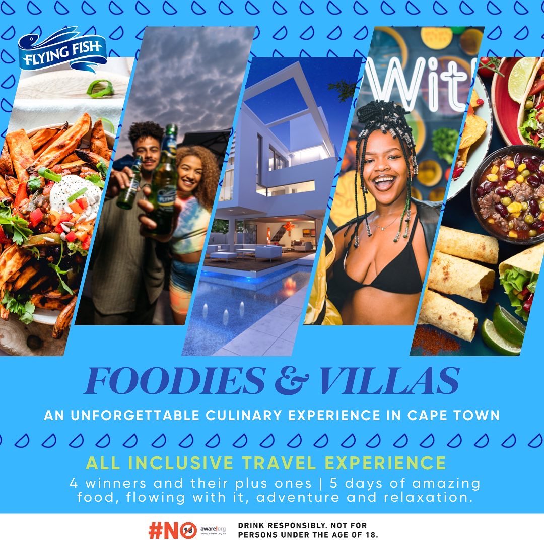 epic_contests's tweet photo. New Contest Alert! 🚨 In partnership with Flying Fish we are flowing with it all the way to Cape Town for Foodies and Villas, a 5 day experience! https://t.co/3EHGEYyZu4