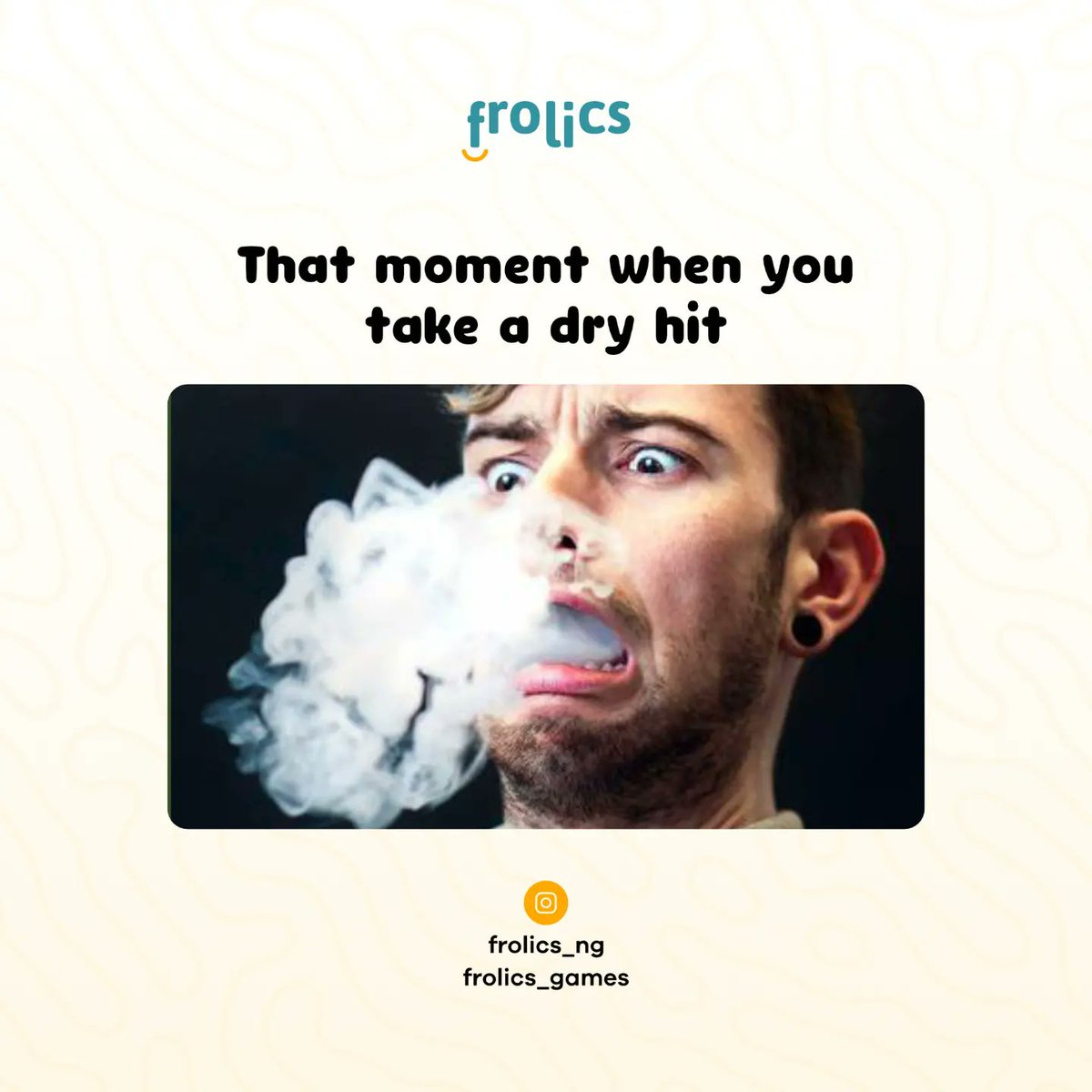 frolics_ng's tweet photo. Taking a dry hit is the worst. It can be very annoying and unpleasant. Not to talk of the possible sore throat it can cause. Once you notice your flavor is out, make sure to refill as soon as you can. 
Leave an emoji if you can relate.
And, have you found your new fav vape flavor https://t.co/t25UgJikUE