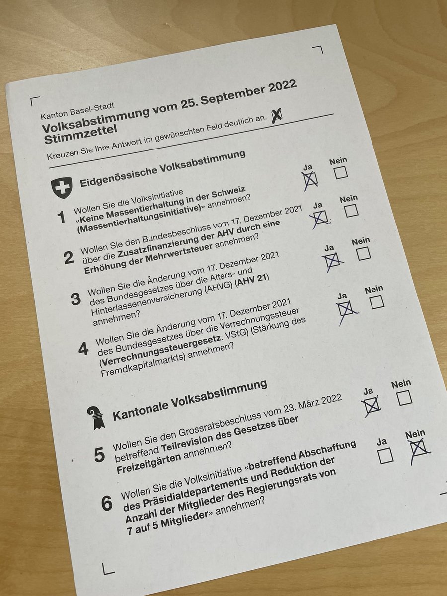 ⏰ Heute das Couvert für die #Abstimmung am Sonntag in den Briefkasten werfen, dann seid Ihr noch dabei!