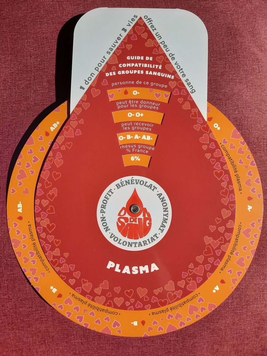 angelinaravis's tweet photo. 🩸@DonSangBenevole 
Nouvel Outil de compatibilité 
🅰️🆎️🅱️🅾️
#prenezlerelais #partagezvotrepouvoir #sauvezdesvies #dondusang #hautesavoiedondusang #DonneursDeSang #TousSoignants #noussommesdonneurs #dingysaintclair @Florian_vallet 💉 @EFS_dondesang https://t.co/ihYEnMnZNS