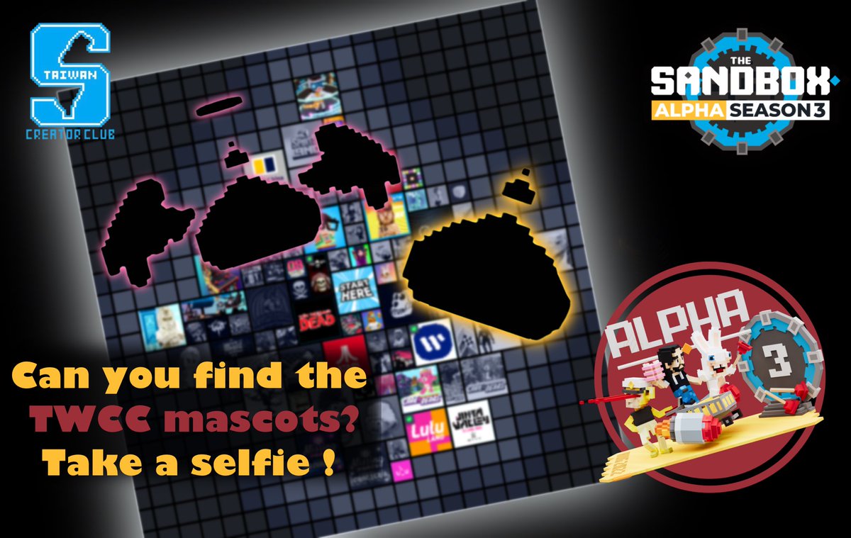🎉S3 AlphaPass Giveaway🎉

The mascots of TWCC are in escaped again! They shuttle through various maps in Alpha S3 with different names, take pic with all of them, combine pic into one and comment below.

1️⃣ FL+RT+❤️
2️⃣ Tag 3 FDs
3️⃣ CM with pic 
⏰ 25/9

#SandboxAlphaS3Giveaway