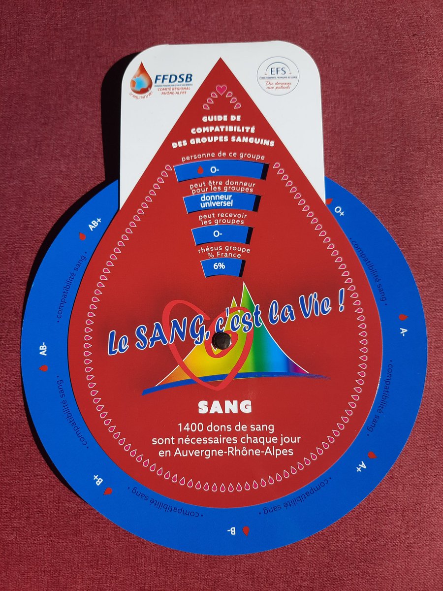 angelinaravis's tweet photo. 🩸@DonSangBenevole 
Nouvel Outil de compatibilité 
🅰️🆎️🅱️🅾️
#prenezlerelais #partagezvotrepouvoir #sauvezdesvies #dondusang #hautesavoiedondusang #DonneursDeSang #TousSoignants #noussommesdonneurs #dingysaintclair @Florian_vallet 💉 @EFS_dondesang https://t.co/ihYEnMnZNS