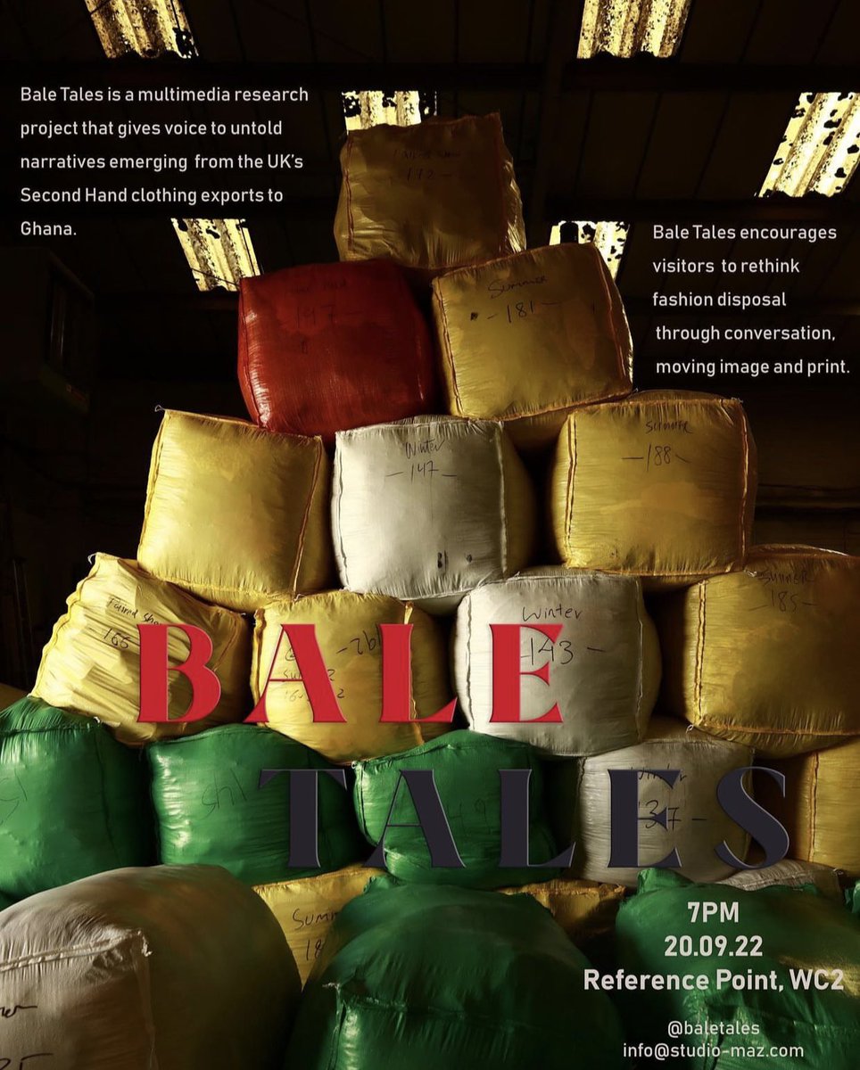 BaleTales's tweet photo. In 2019, the UK exported £71M worth of ‘worn clothing and other textile articles’ to Ghana. 

Increased consumer demand has driven increased supply, facilitated by historic (and now repurposed) trade routes. https://t.co/6dfVqrhmLk
