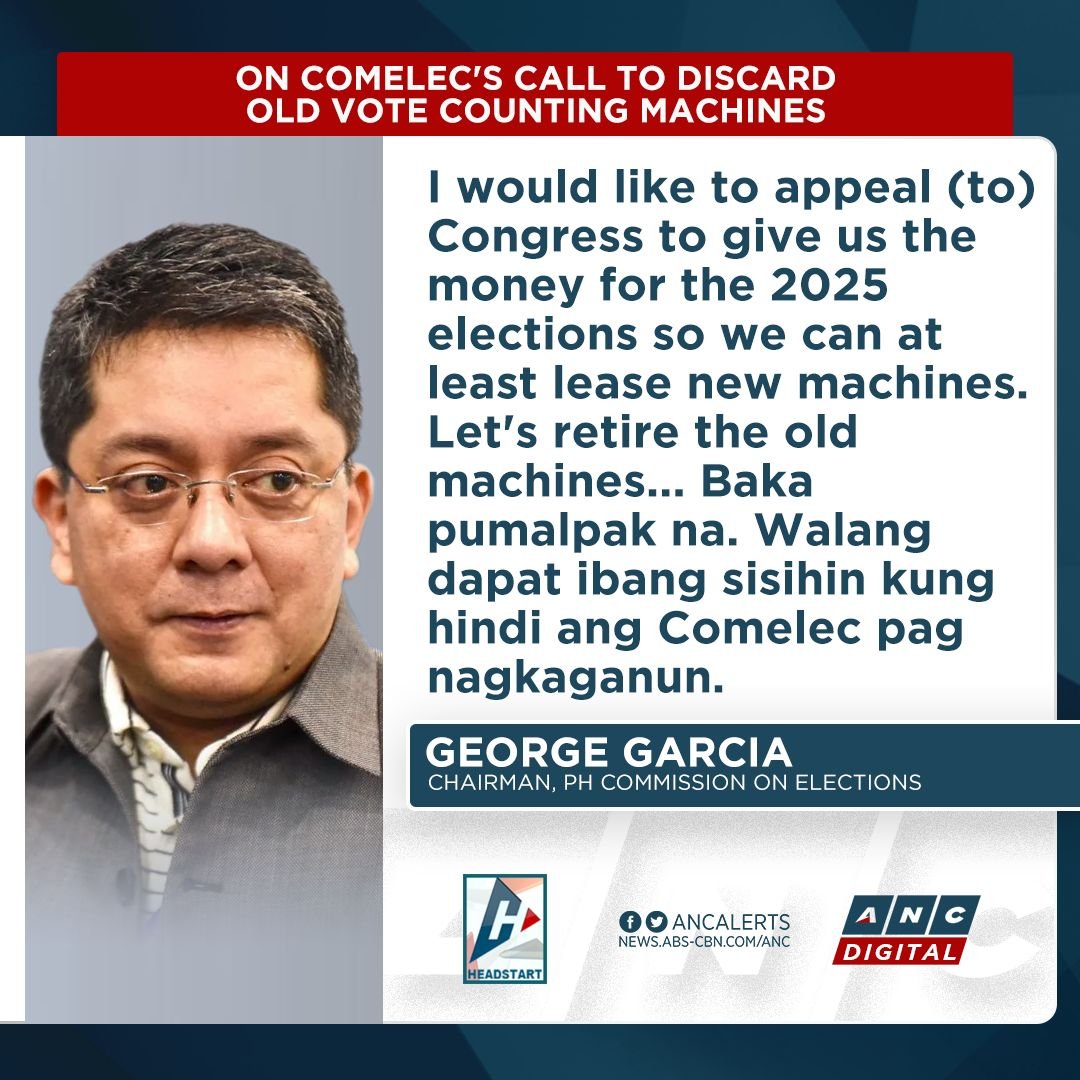 ABSCBN News Channel on Twitter Chair Garcia says he