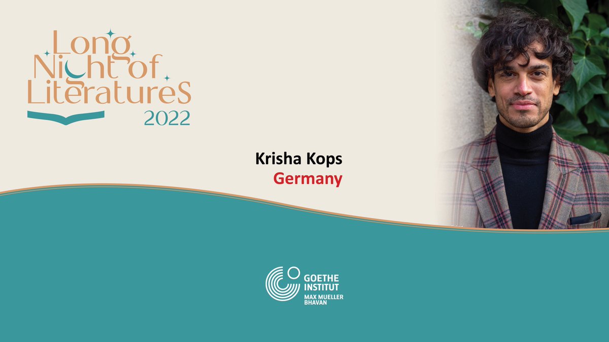 EUNIC_India's tweet photo. Say hello to our Long Night of LiteratureS author from #Germany 🇩🇪

@krishakops is an author, journalist, and philosopher with a proclivity for intercultural topics.📚

 Meet the author at the Long Night of LiteratureS 2022 #longnightofliteratures2022 #LNLs2022 https://t.co/S1fiGZ9rTx