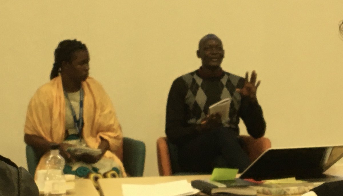 Dr Stephen Ombere discussing his new project on maternal healthcare in Mageta Island in Western Kenya. With Dr Agnetta Nyabundi as facilitator. #reimaginingreproduction