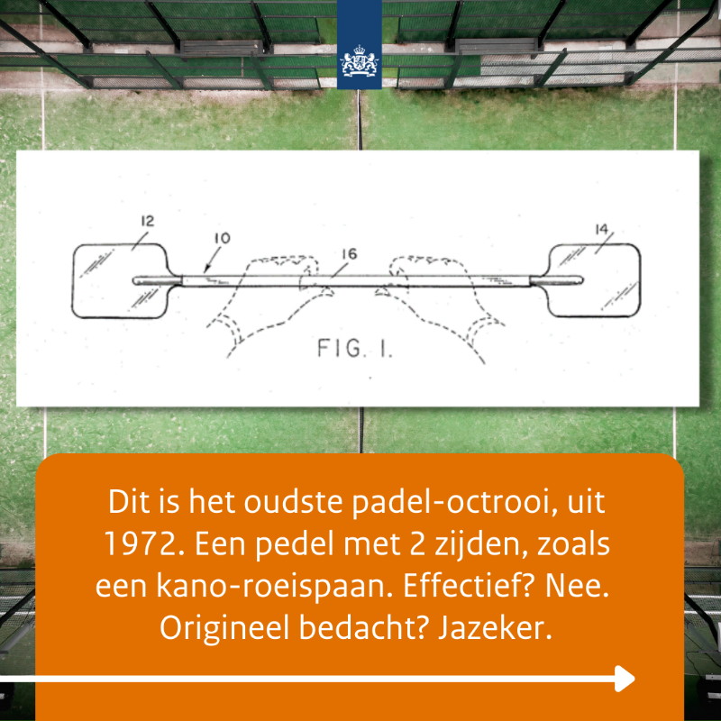 RVO_Innovatie's tweet photo. Padel is razendpopulair. Er zijn ruim 1.300 padelbanen in Nederland en zo'n 1600 octrooien.

Octrooiadviseur en fanatiek paddelaar Michiel ging op zoektocht in de octrooidatabanken. Wat hij daar allemaal vond over 'padel', lees je hier: https://t.co/EFqst0sCnK

#padel #innovatie