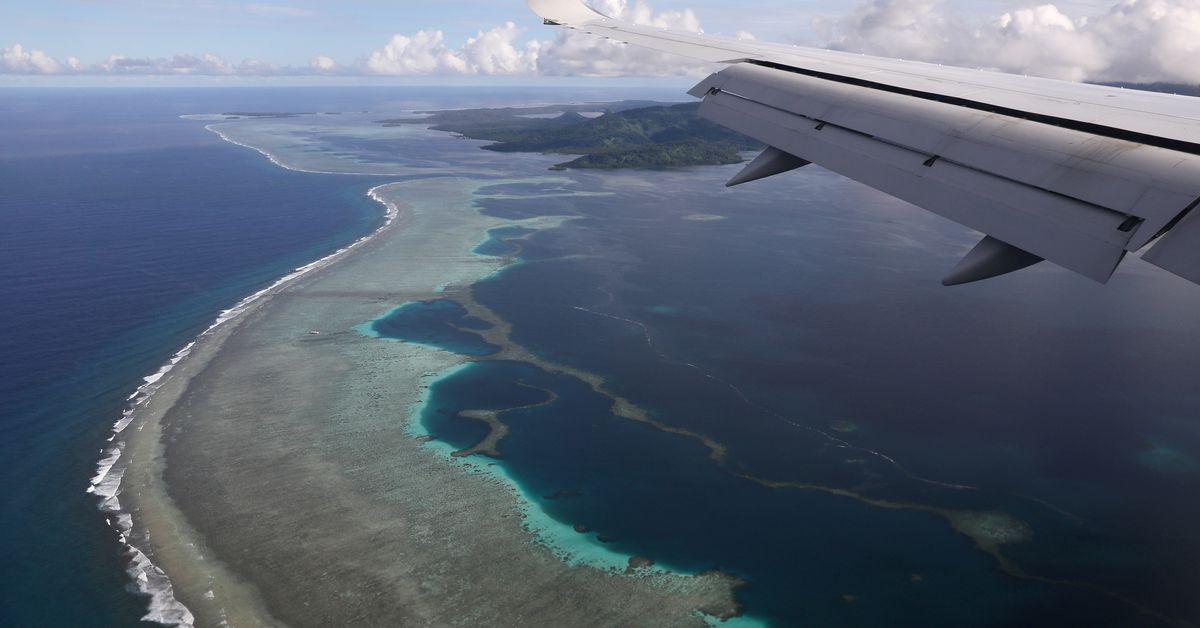 Reuters's tweet photo. Pacific islands a key U.S. military buffer to China's ambitions, report says https://t.co/NwMYzdUHoR https://t.co/OKS8g07lsU