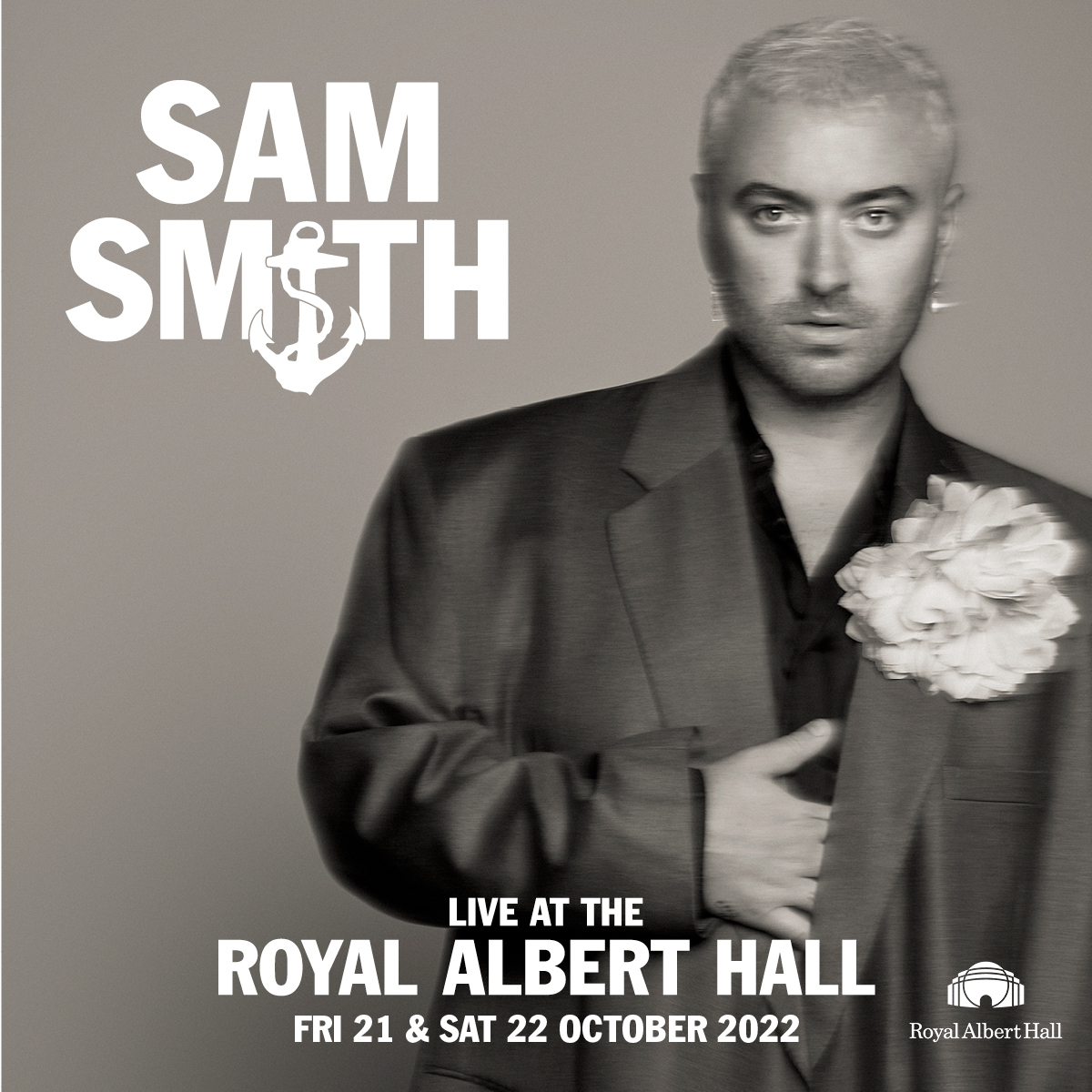 Sam Smith Live at the Royal Albert Hall, 21st and 22nd October 
Pre-order the new album (more information coming soon) at samsmith.world/rah for exclusive access to the pre-sale at 9am bst on Thursday General sale tickets are available from 9am Friday❤️⚓️