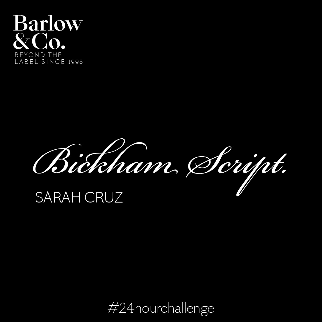 I'd indulge in some calligraphic nostalgia. One of my favourite books as a junior designer was The Universal Penman by George Bickham (1684–1758). I was thrilled when in 1996 his beautiful calligraphy was made into a font, Bickham Script 
#24HourChallenge lnkd.in/eShhnPk9