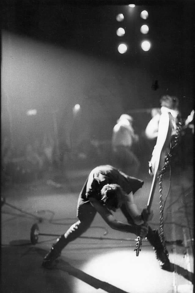 43 years ago today Pennie Smith photographed The Clash at the New York Palladium September 20, 1979. She made one of the most famous images in (punk) rock history.