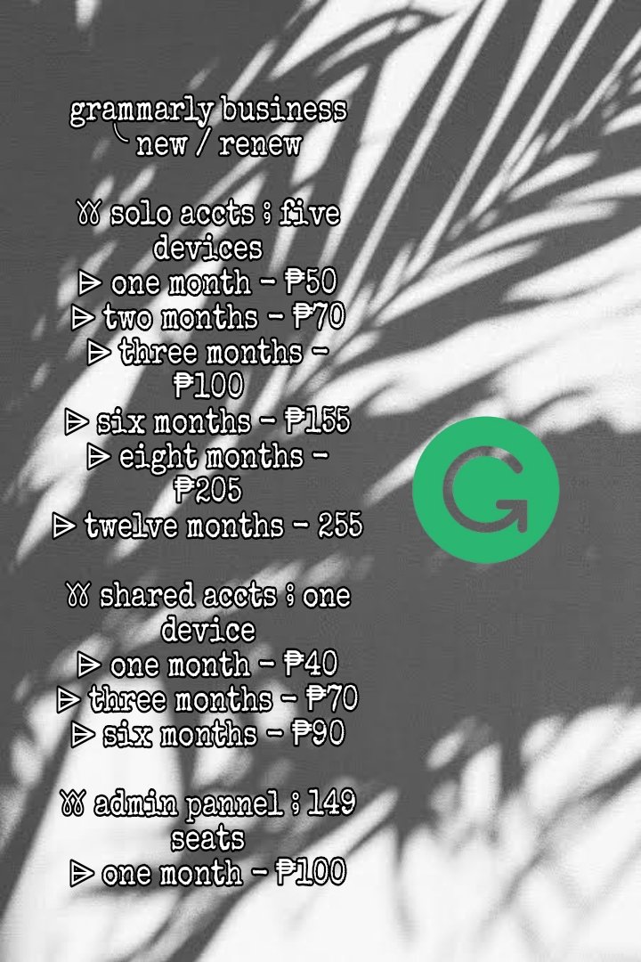 Gurei_1111's tweet photo. New Pricelists!
👍 Netflix
👍 Spotify
👍 Canva
👍 Grammarly

TG: @GrayFullbuster123 https://t.co/VnQ6fvVQS2