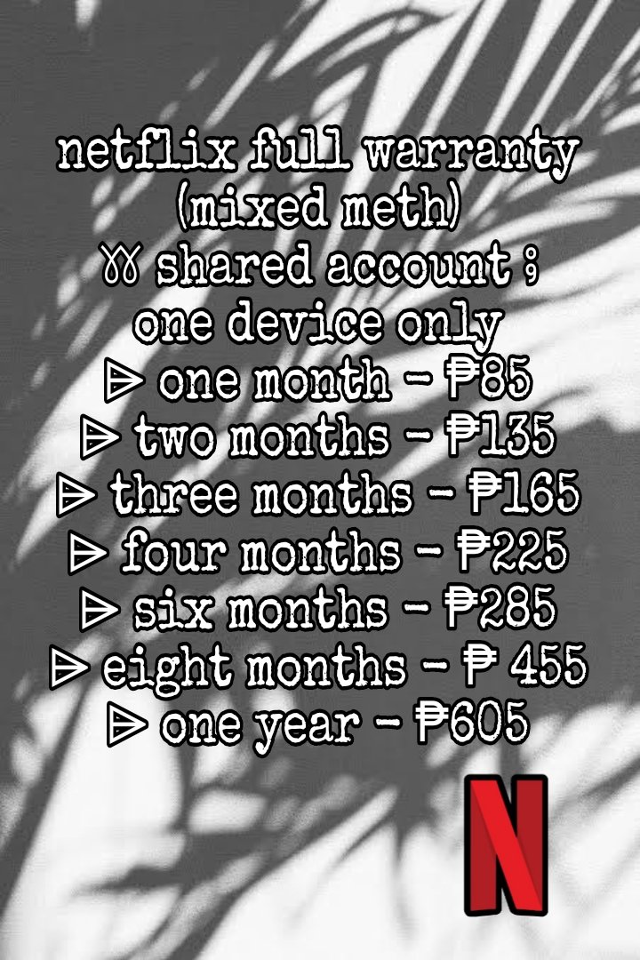 Gurei_1111's tweet photo. New Pricelists!
👍 Netflix
👍 Spotify
👍 Canva
👍 Grammarly

TG: @GrayFullbuster123 https://t.co/VnQ6fvVQS2