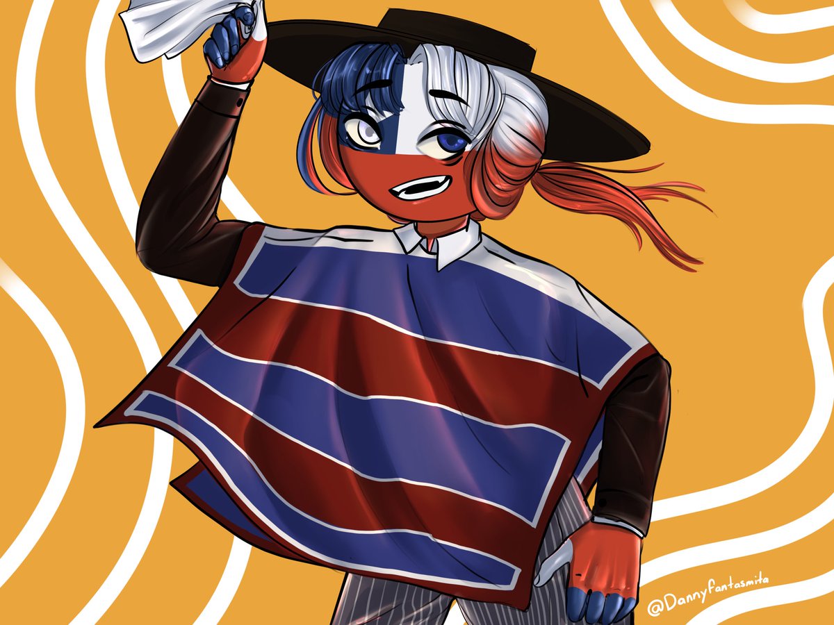 Mejor tarde que nunca no? 
#CountryHumans #countryhumanschile #FiestasPatrias
#18Septiembre